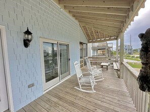 Terrace/patio - Sunrises Over The Atlantic As You Sit Outside The First Floor Master Bedroom. (Nags Head)