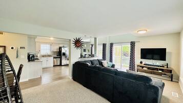 Smart TV, video games, foosball, table tennis