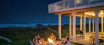 Aan het strand - Steenworp afstand van het zand - Groot huis - BBQ-grill en 4K tv's - Perfecte zonsopgang