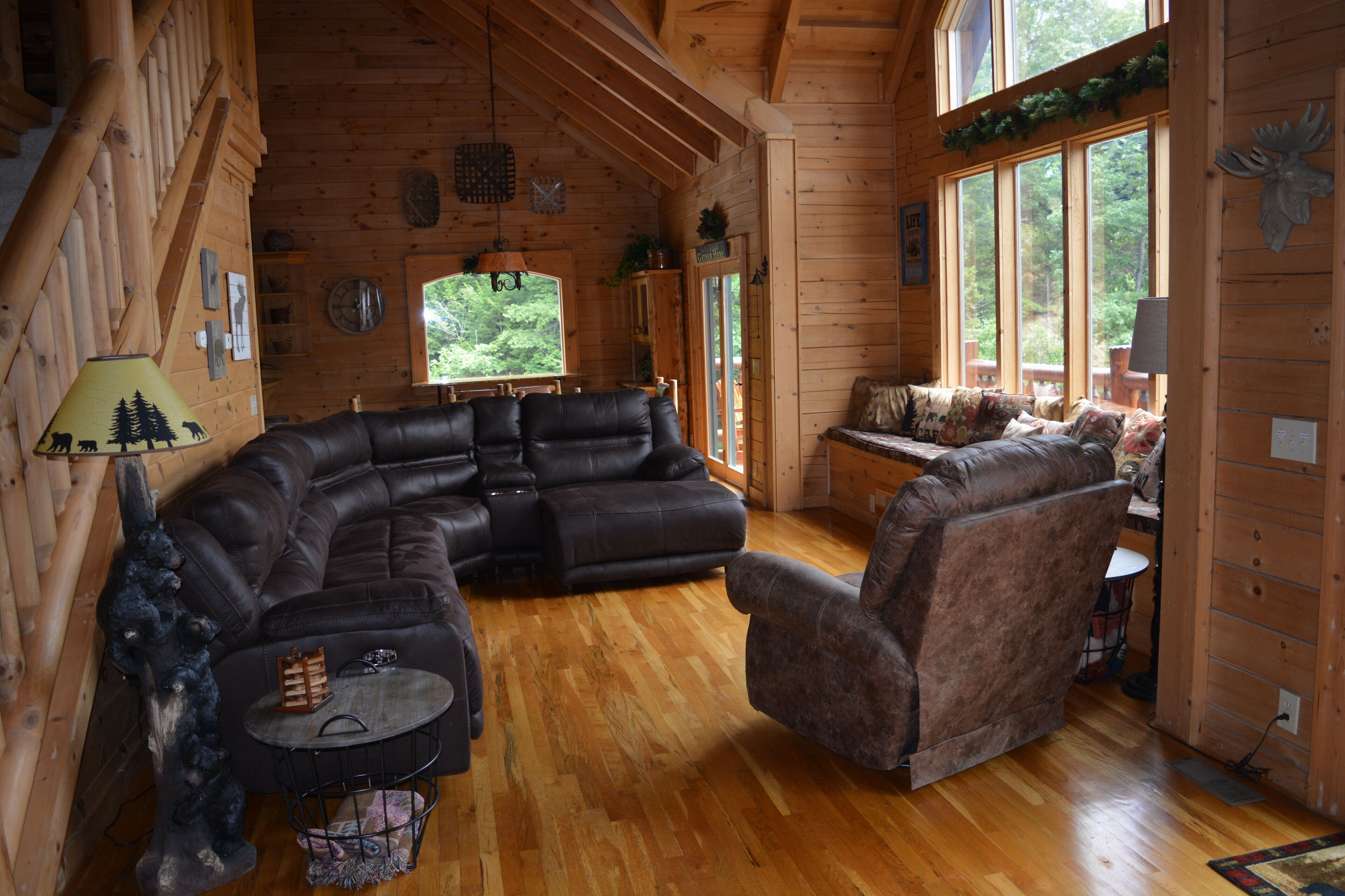 Smart TV, fireplace, video games, books