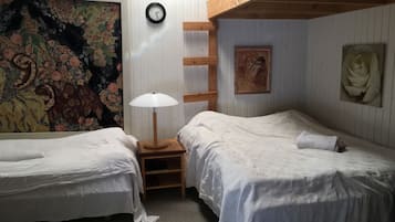 Premium-hytte - privat badeværelse (Big Cabin no. 5) | Skrivebord, gratis Wi-Fi, sengetøj