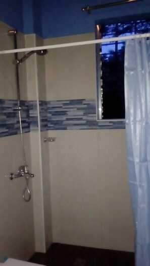 Free toiletries, hair dryer, bidet, towels