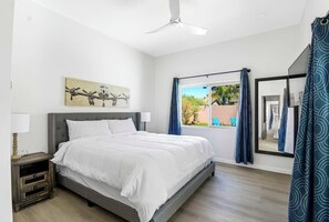 5 bedrooms, iron/ironing board, travel cot, WiFi