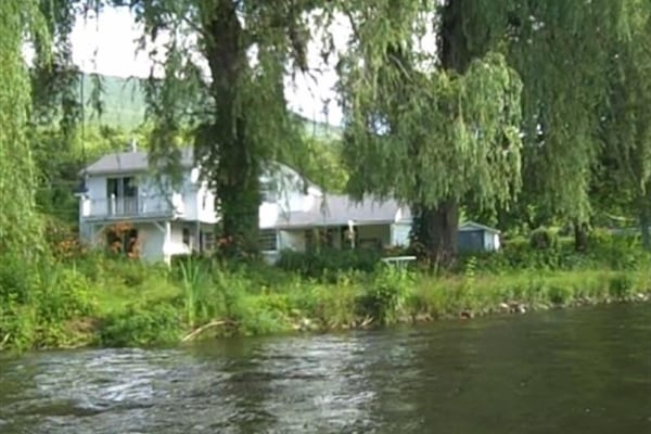 View of the house from the Battenkill