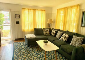 Smart TV, DVD player, books, video library