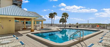 A heated pool