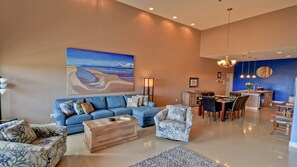Smart TV, DVD player, books