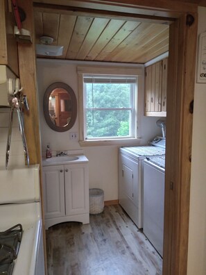 Fridge, microwave, oven, stovetop - Cabin in hiking heaven with access to beautiful Webb Lake - the Western Mtns (Weld)