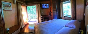 Standard Bungalow, 1 King Bed, Lagoon View | In-room safe, blackout drapes, bed sheets