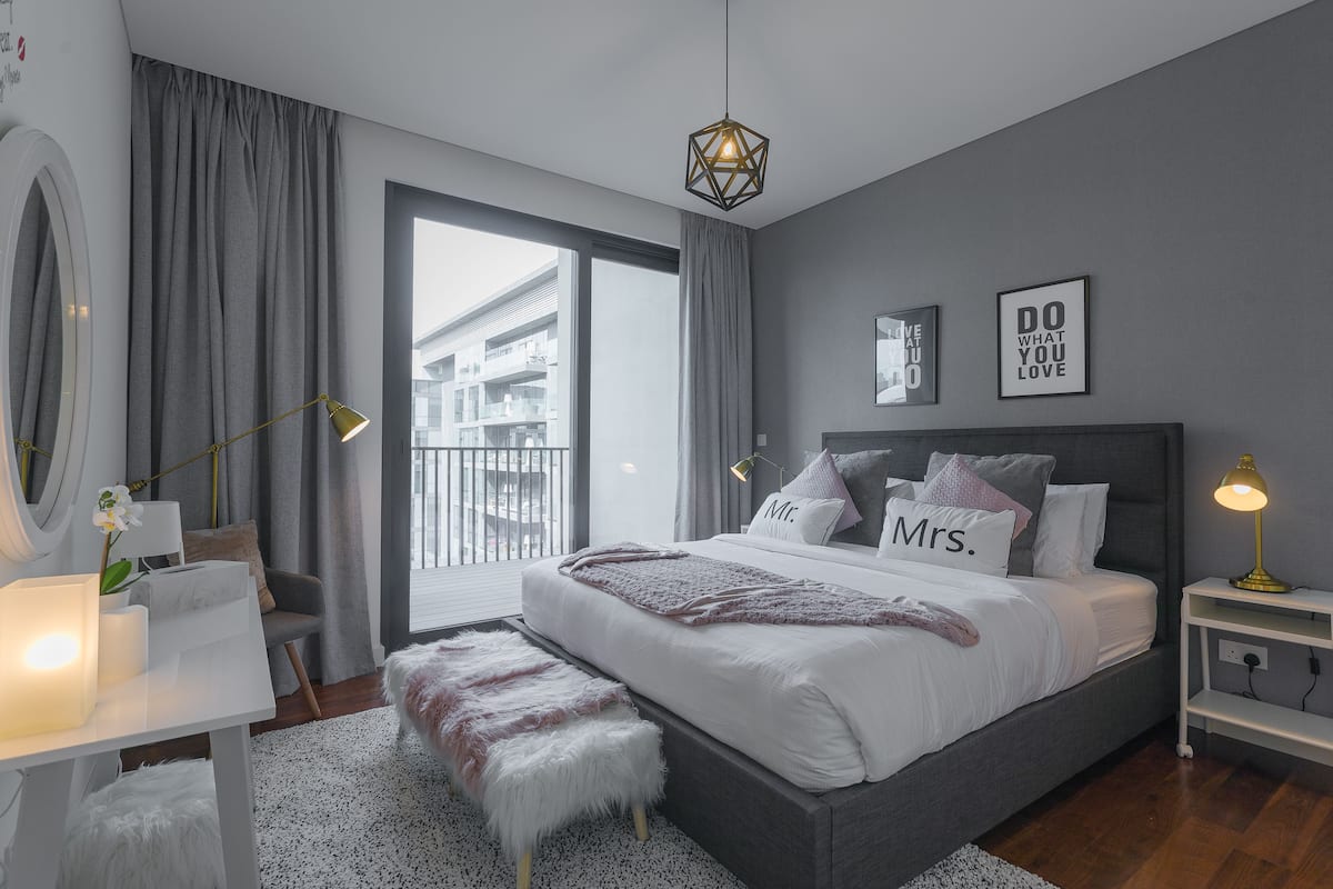 Appartamento, 2 camere da letto (105) | Una cassaforte in camera, con arredamento individuale, tende oscuranti