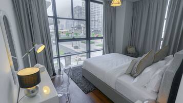 In-room safe, individually furnished, blackout drapes, soundproofing