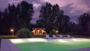 Front of property – evening/night - Posada del Angel (San Rafael)