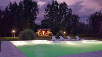 Front of property – evening/night