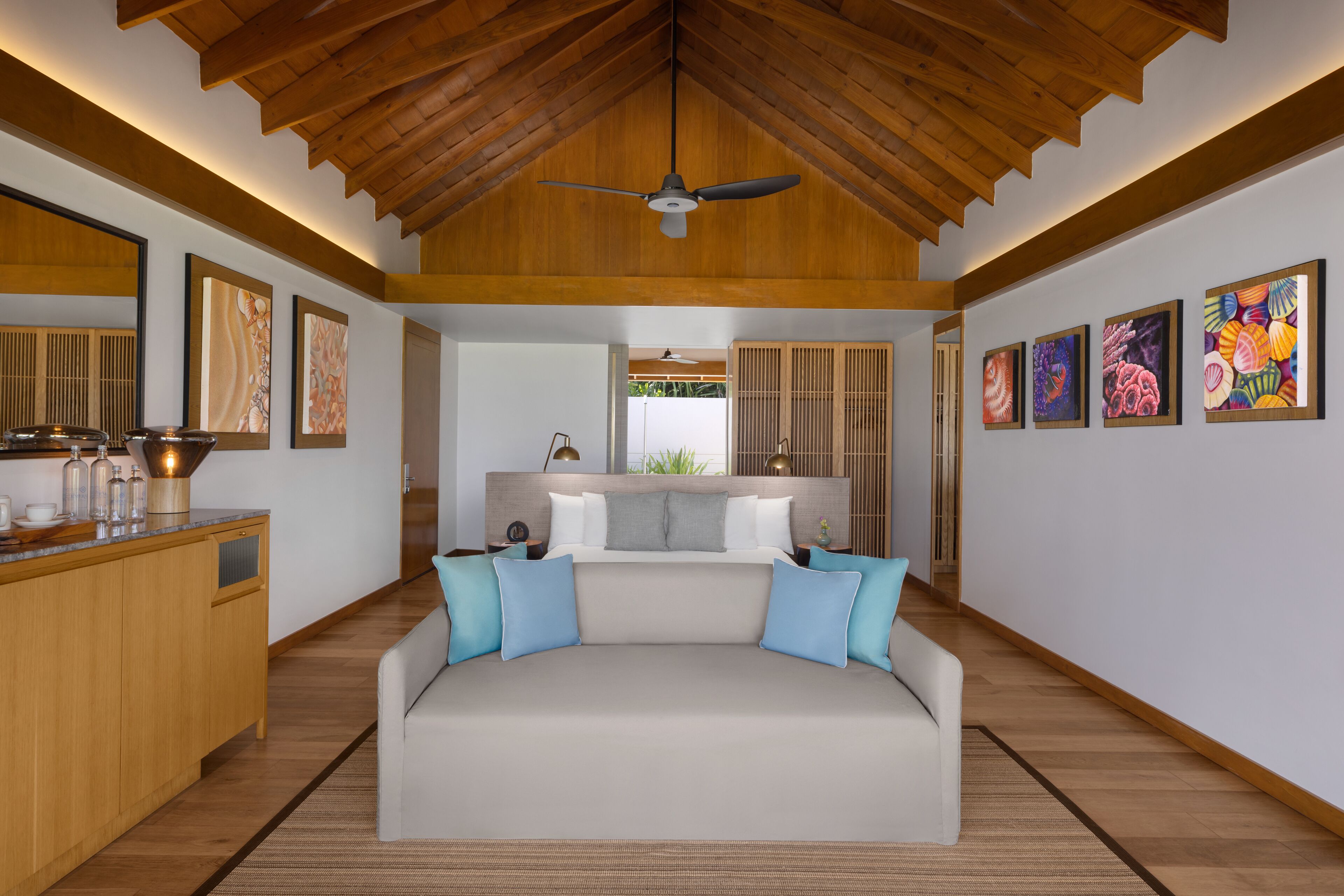 beach villa | 1 bedroom, premium bedding, memory-foam beds, minibar