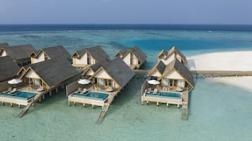 Sunset Water Villa with Pool | 1 bedroom, premium bedding, memory foam beds, minibar