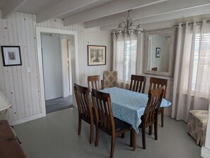 Dining - Nantucket Style oceanfront home directly on a sandy beach (Marshfield)