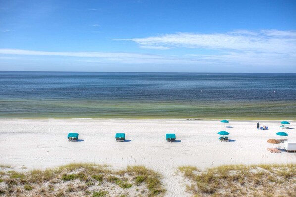 On the beach, beach towels, motor boating, fishing