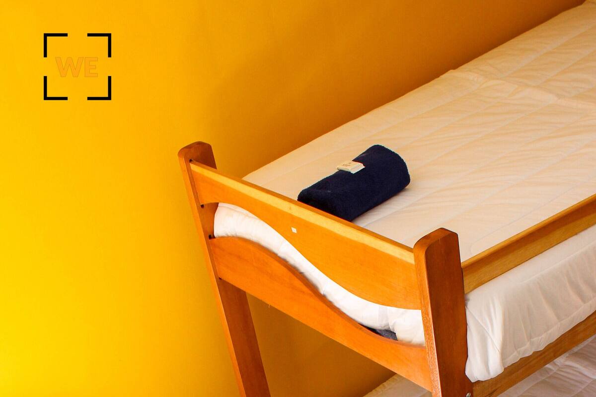 Blackout curtains, free WiFi, bed sheets