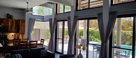 Smart TV, table tennis, video library, computer monitors