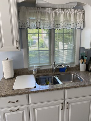 Fridge, microwave, oven, stovetop - Brewster, MA Beach House with 1/2 Mile of Private Association Beach.  (Brewster)