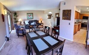 Smart TV, DVD player, books, stereo