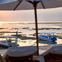 On the beach, free beach cabanas, sun loungers, beach umbrellas