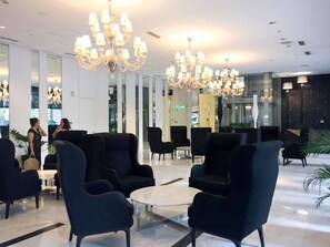 Sitteområde i lobbyen