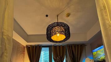 1 Bedroom Deluxe Condo | Soundproofing, iron/ironing board, free WiFi, bed sheets