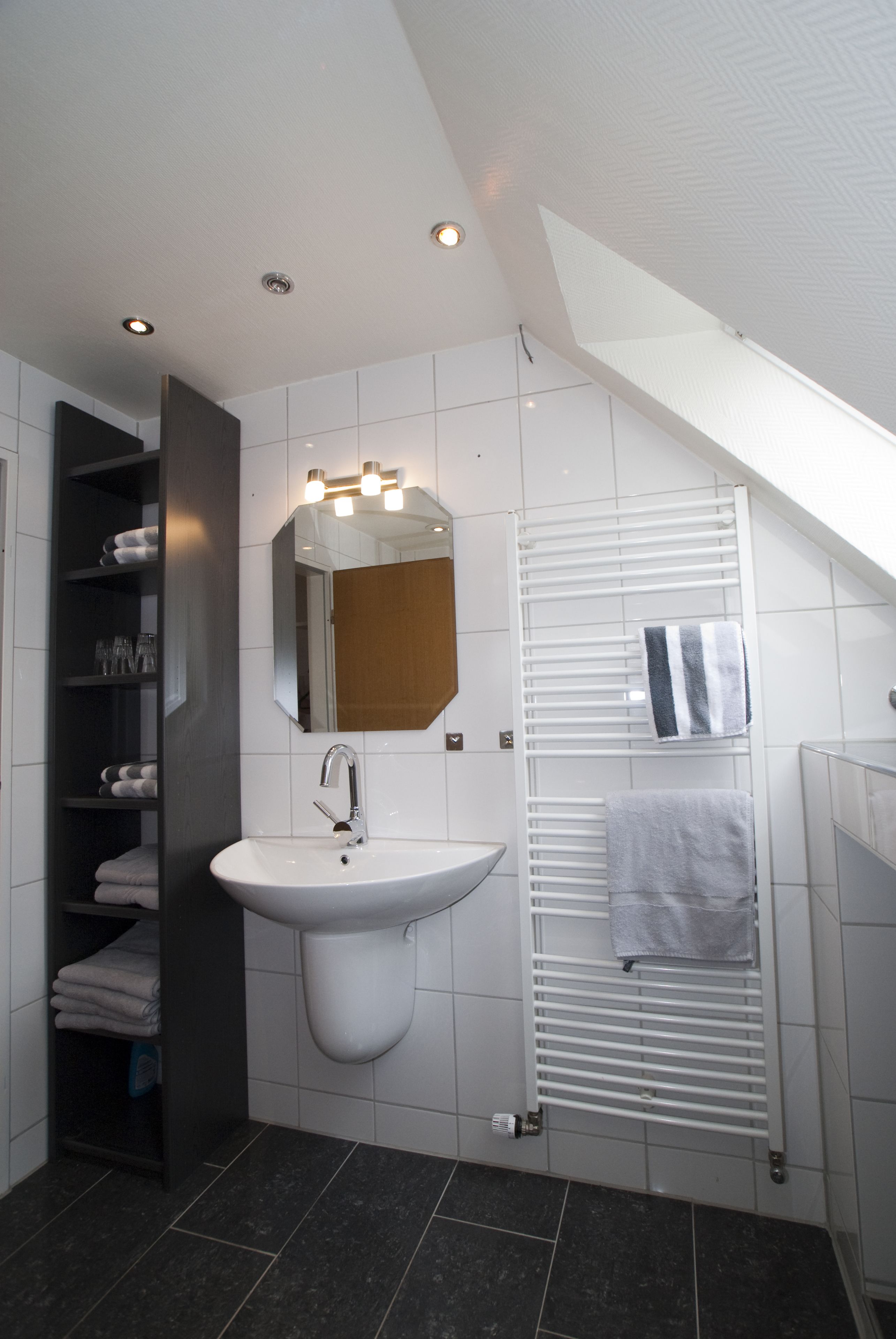 comfort apartment | bathroom | shower, towels