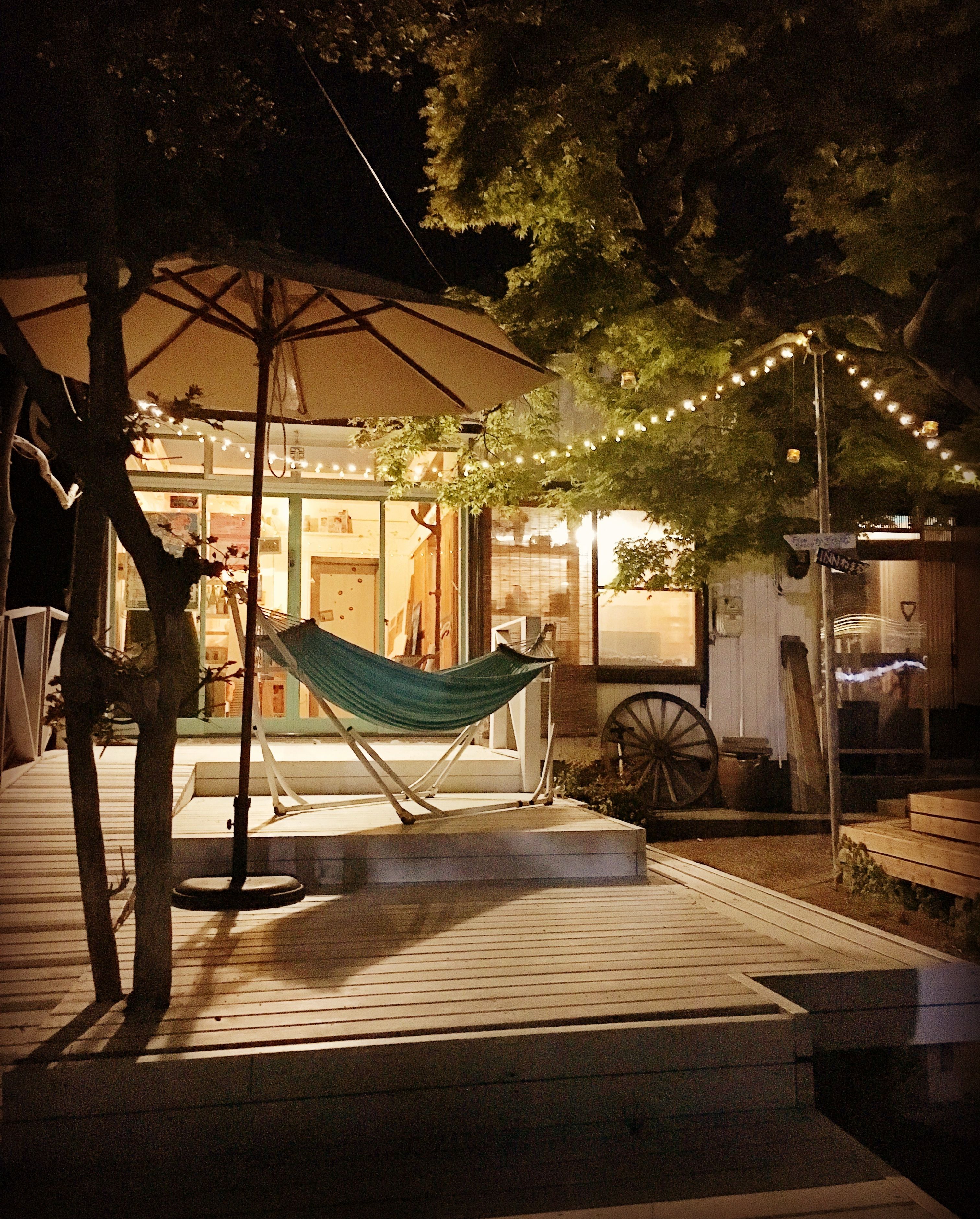 Front of property – evening/night