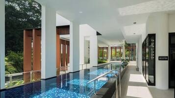 Indoor pool, outdoor pool
