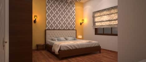 Escritorio, sistema de insonorización, wifi gratis y ropa de cama