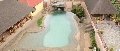 Blick von der Unterkunft