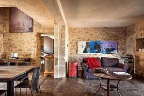 Villa, 5 Bedrooms, Private Pool | Living room | Flat-screen TV, DVD player - Le Edicole (Ragusa)