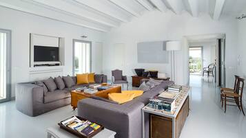 Villa, 3 Bedrooms | Living area | Flat-screen TV, DVD player