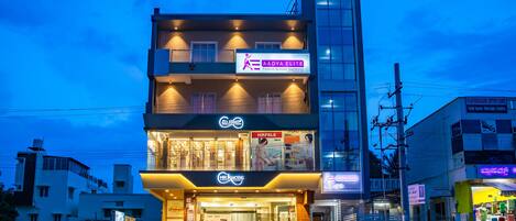 Front of property – evening/night