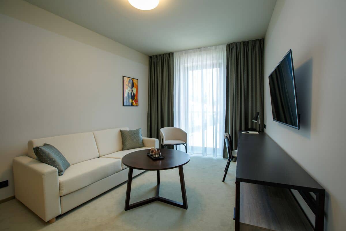 junior suite | 2 bedrooms, premium bedding, minibar, in-room safe
