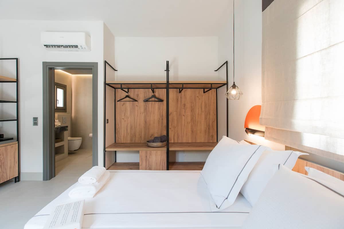 Deluxe Room - Ground Floor | Minibar, värdeförvaringsskåp på rummet och skrivbord