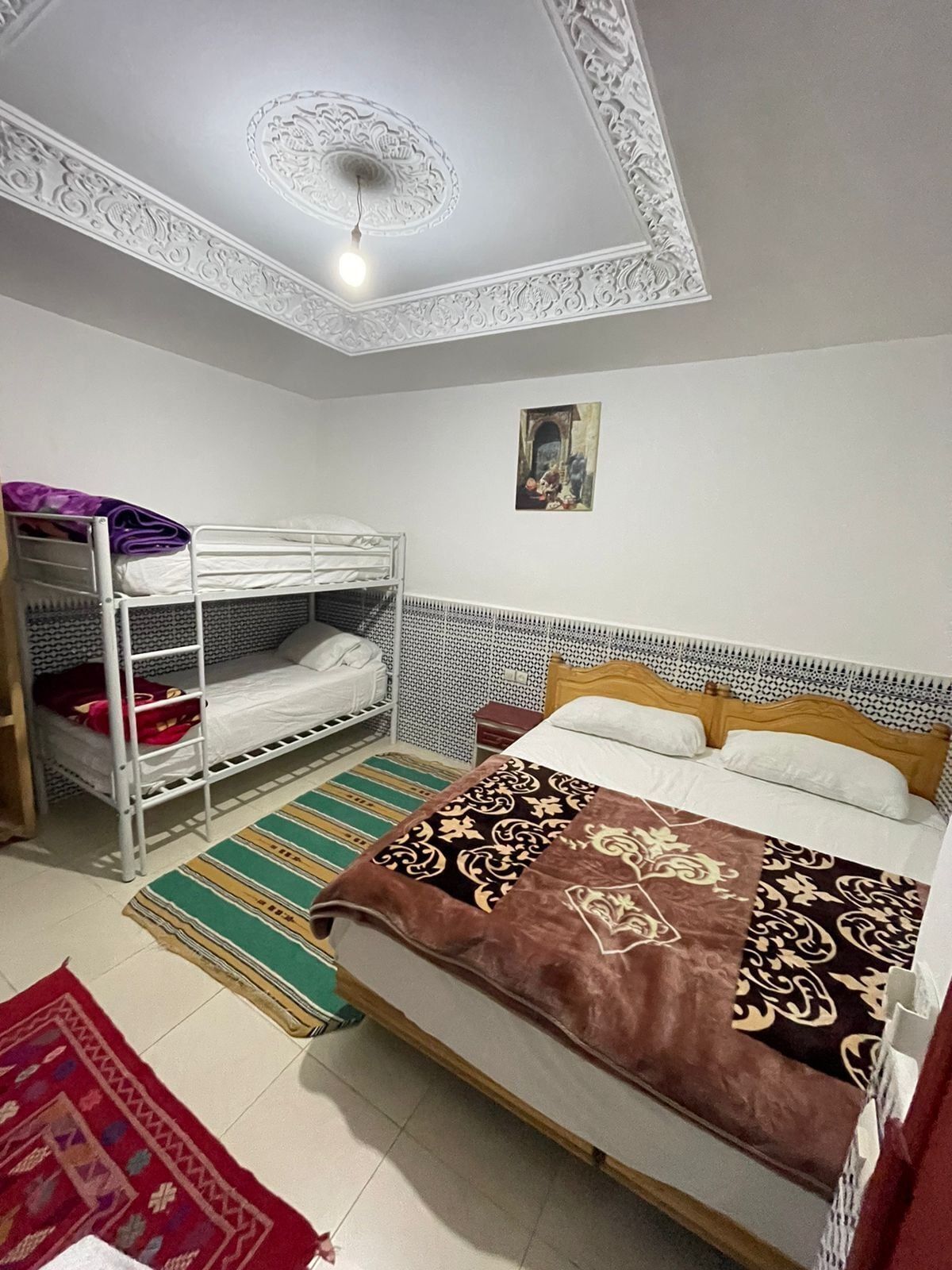 Eenvoudige vierpersoonskamer | Lakens van Egyptisch katoen, luxe beddengoed, donsdekens