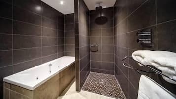 Free toiletries, hair dryer, towels