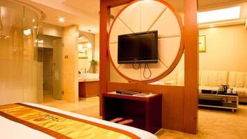 In-room safe, desk, blackout drapes, iron/ironing board