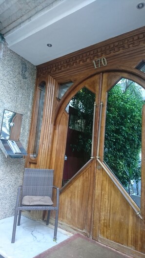 Outdoor banquet area