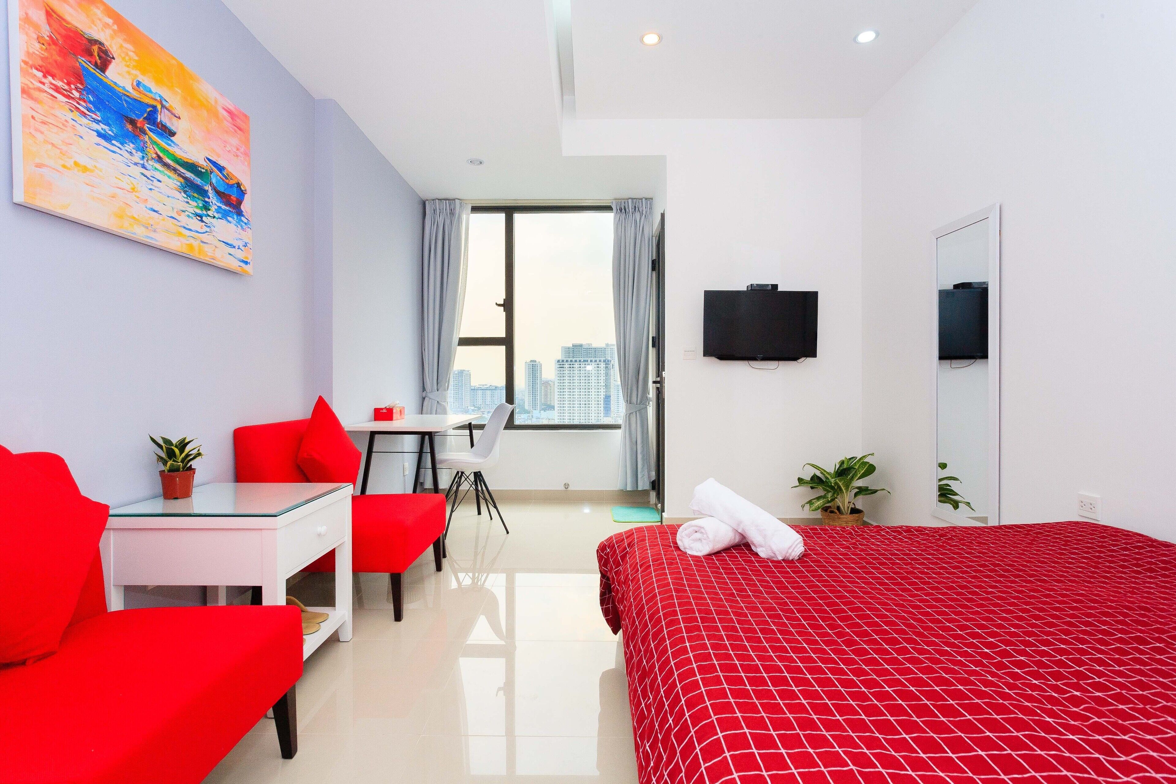 1 habitación, tabla de planchar con plancha, internet y ropa de cama 