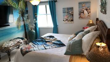 2 bedrooms, in-room safe, soundproofing, iron/ironing board