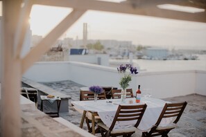 Outdoor dining - Very comfortable apartment with sea view terrace FREE WI-FI (Monopoli)
