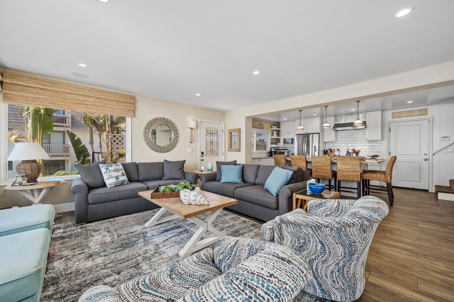 Smart TV, DVD player, books, music library