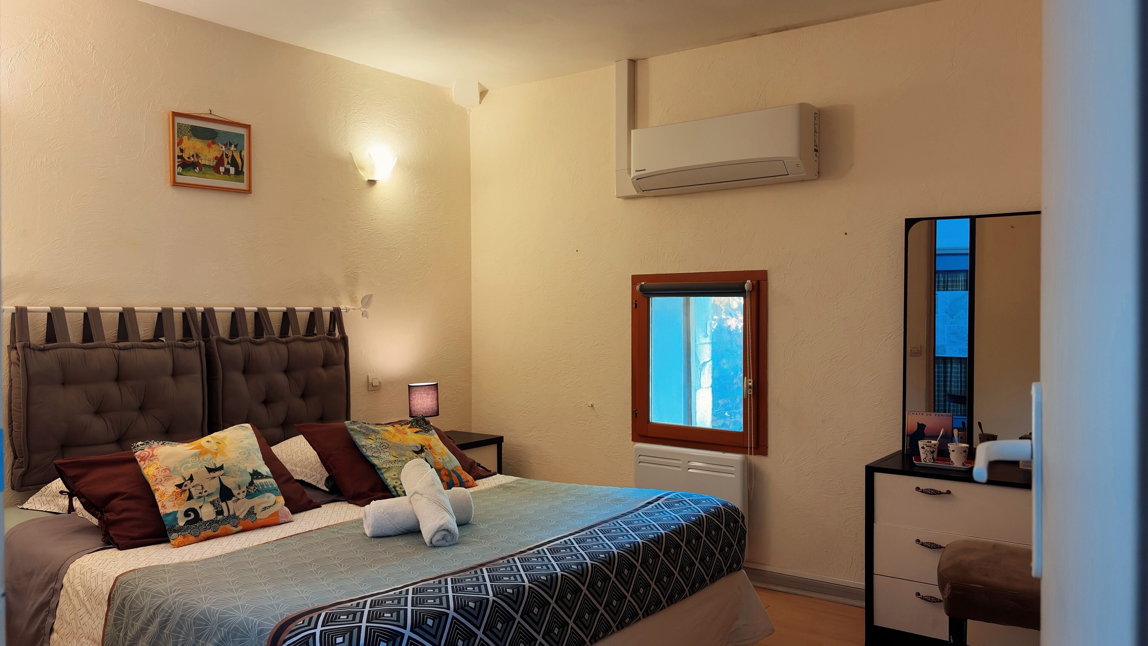 Individually decorated, individually furnished, blackout drapes