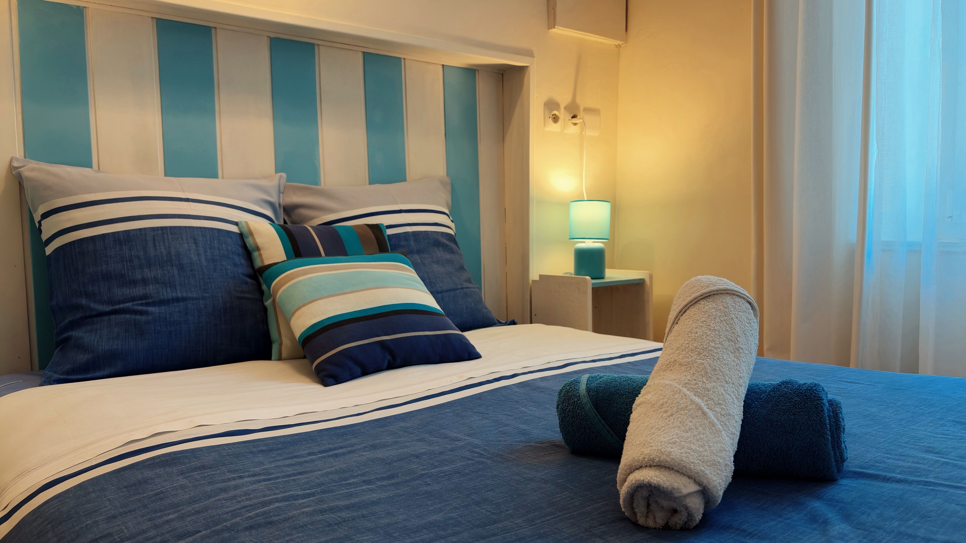 Individually decorated, individually furnished, blackout drapes