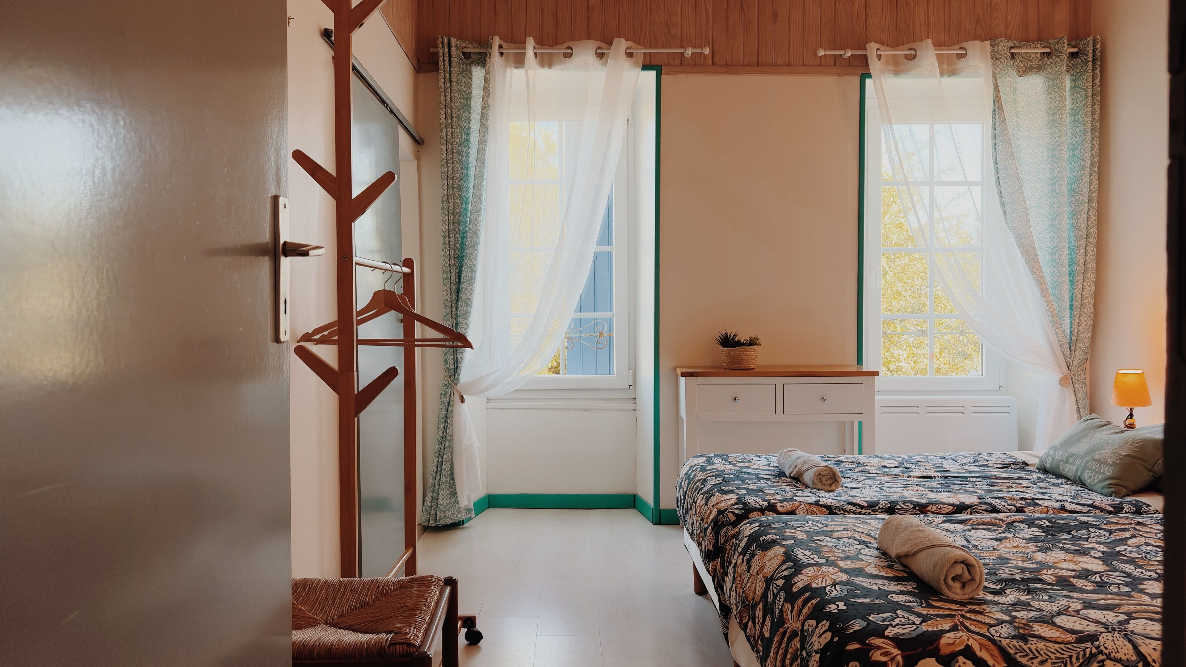 Individually decorated, individually furnished, blackout drapes