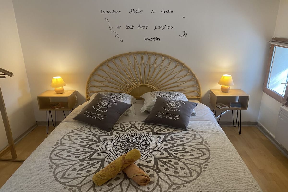Kamar Double (Nuit étoilée) | Didekorasi berbeda-beda dan dilengkapi dengan perabotan berbeda-beda